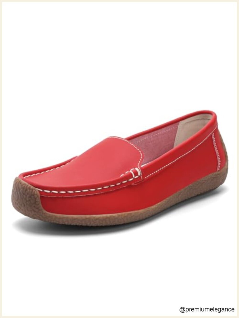Women's Comfortable Leather Loafers Slip-Ons Driving Walking Mocs